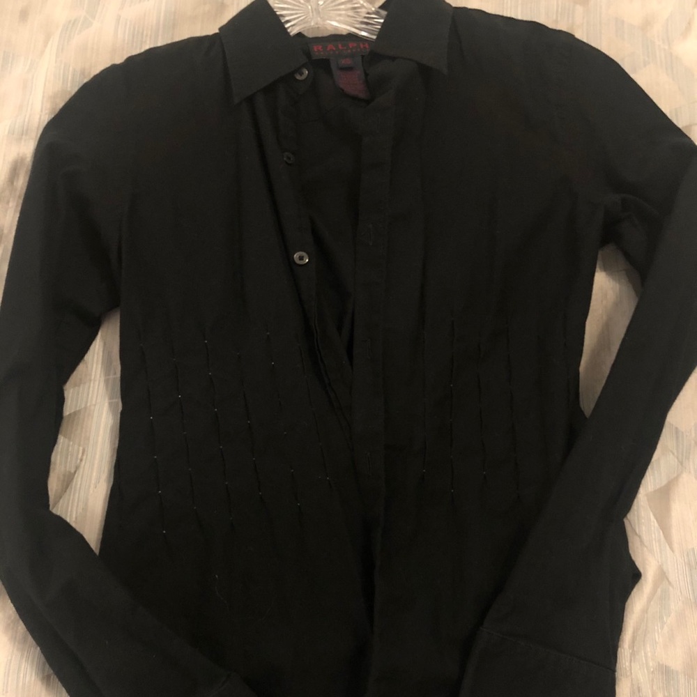 Black fitted blouse